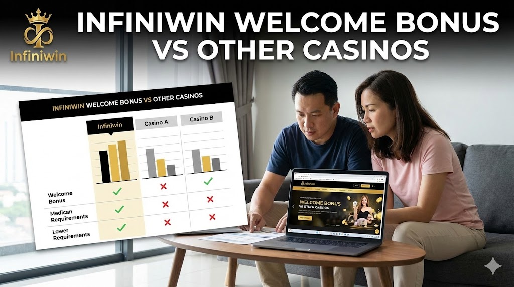 Infiniwin welcome bonus wagering progress on mobile