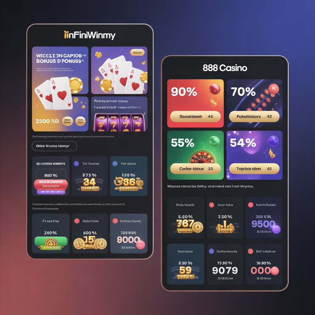 Infiniwinmy vs Mega888 slots comparison