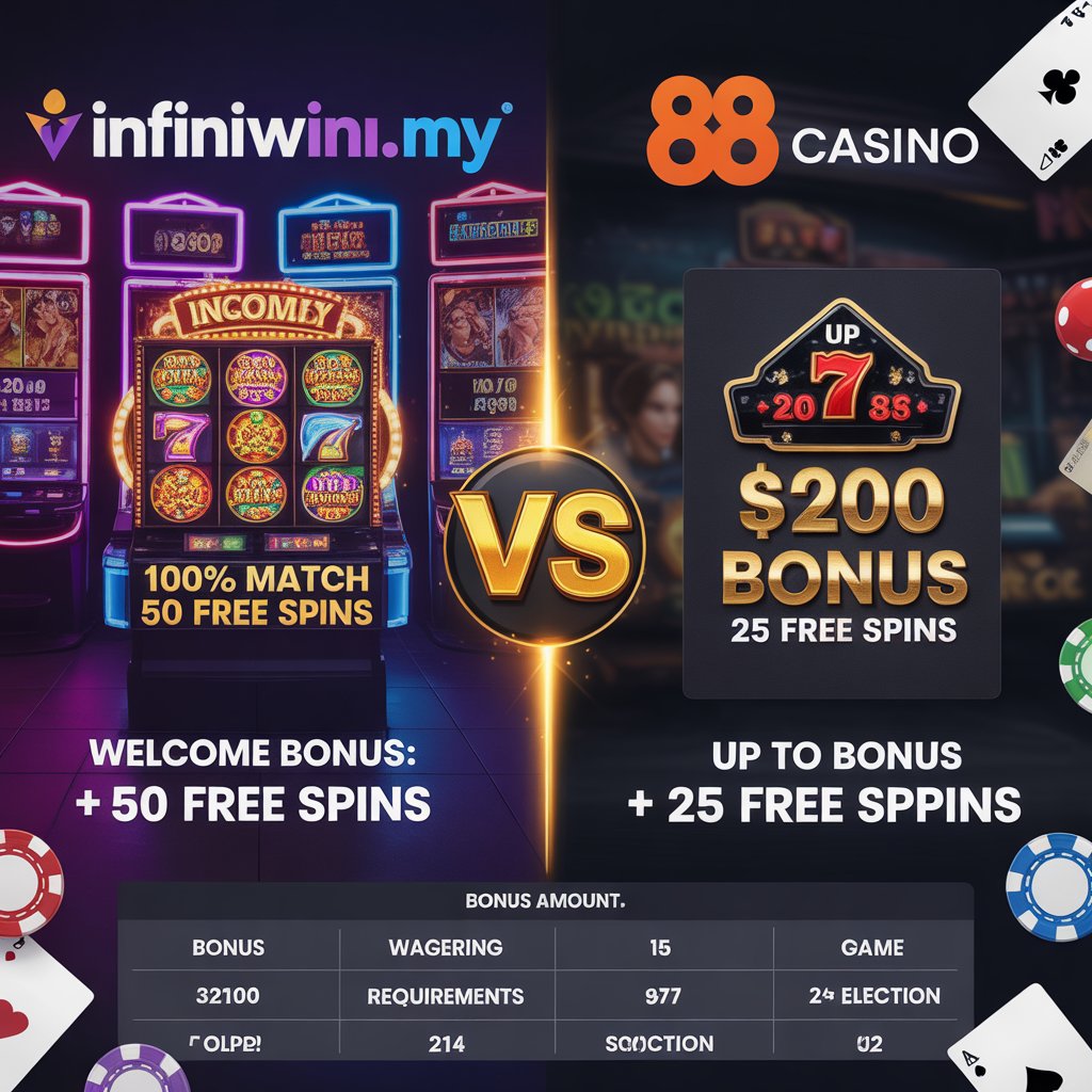 infiniwinmy vs 888 casino malaysia