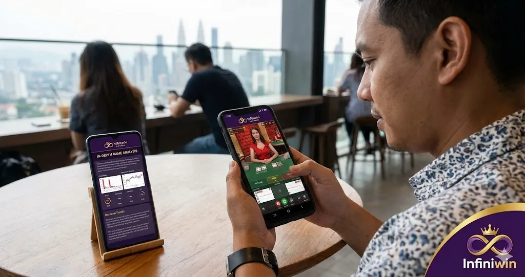 Infiniwin live casino guide showing real dealer gameplay