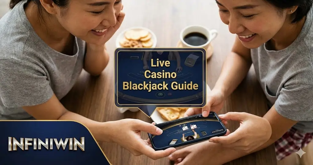 Mobile live casino blackjack guide app interface showing basic strategy chart overlay for 2026 players.