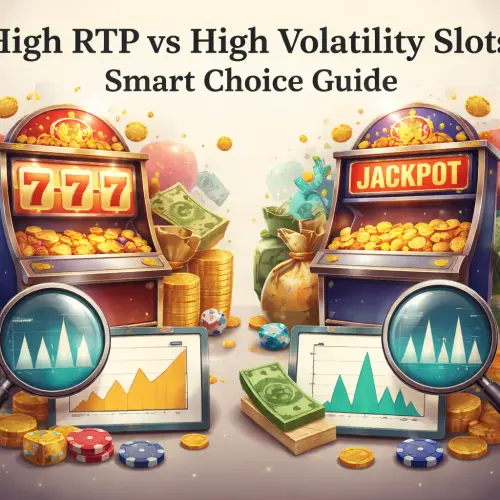 high RTP vs high volatility slots