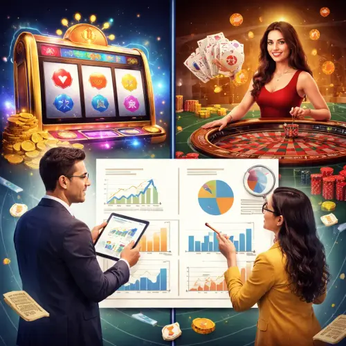 online slots vs live casino odds