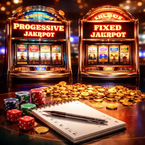 Progressive Jackpot vs Fixed Jackpot, progressive jackpot slots, fixed jackpot slots, jackpot slots explained