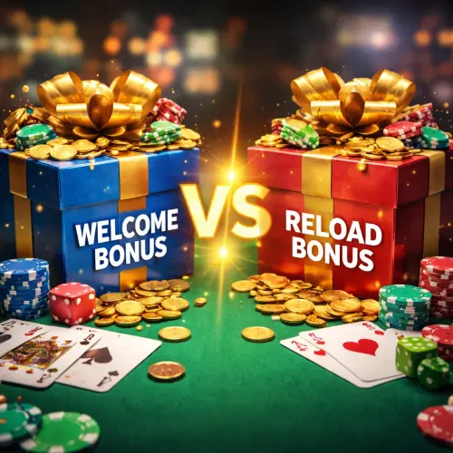 Welcome Bonus vs Reload Bonus, welcome bonus, reload bonus, welcome bonus vs reload bonus